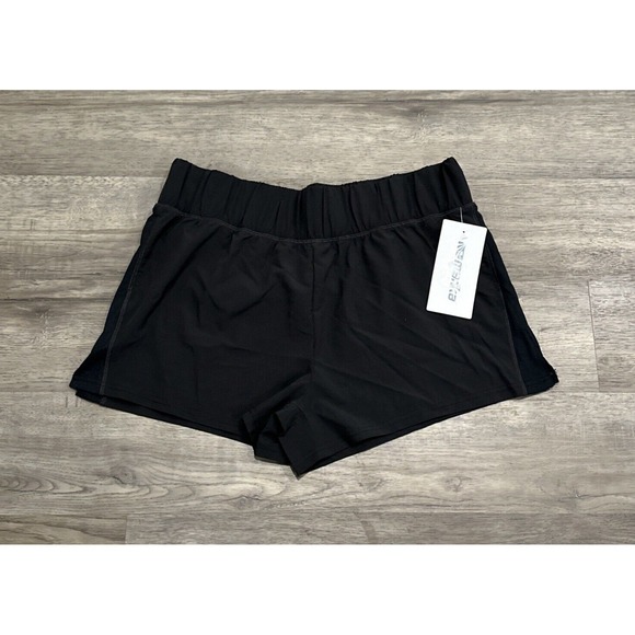 Marika Active Shorts Women XL 3" Black Shorts Back Zip Pocket - Picture 1 of 10